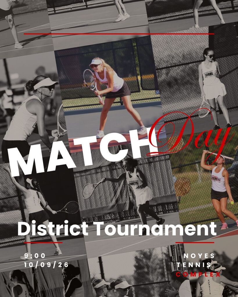 Lady Hornets Tennis at Savannah for District Tournament Today at 9:00am
