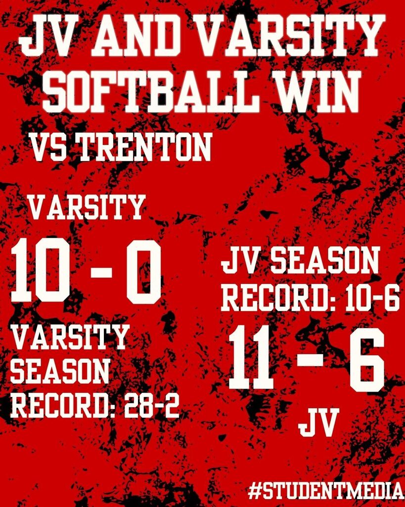 Lady Hornets Softball Win Over Trenton Bulldogs