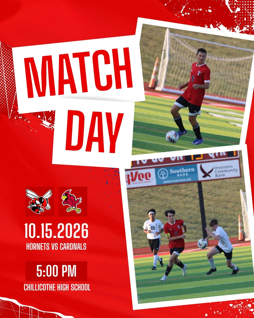 Chillicothe Hornets soccer game day home against Benton at 5:00 pm