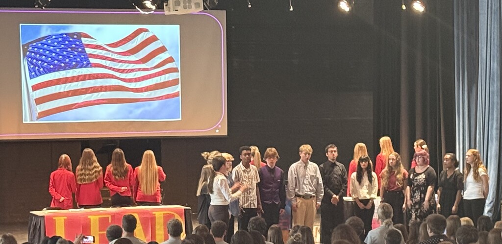 We were also proud to have members of the CHS Choraliers in attendance—they did a wonderful job performing the National Anthem.