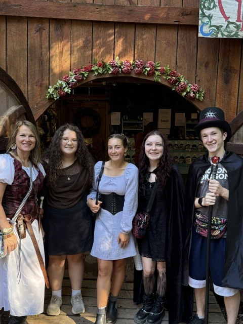 Pictured is L-R is Mrs. Wheeler, Becca Bailey, Halle Gabrielson, Kennely Vandusen and Garrett Wheeler