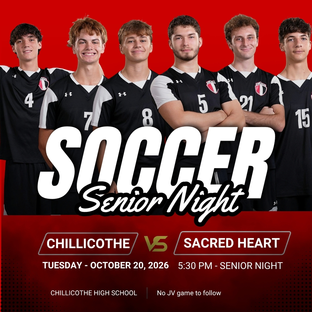 Chillicothe Hornets Senior Night against Sacred Heart at home starting at 5:30 PM