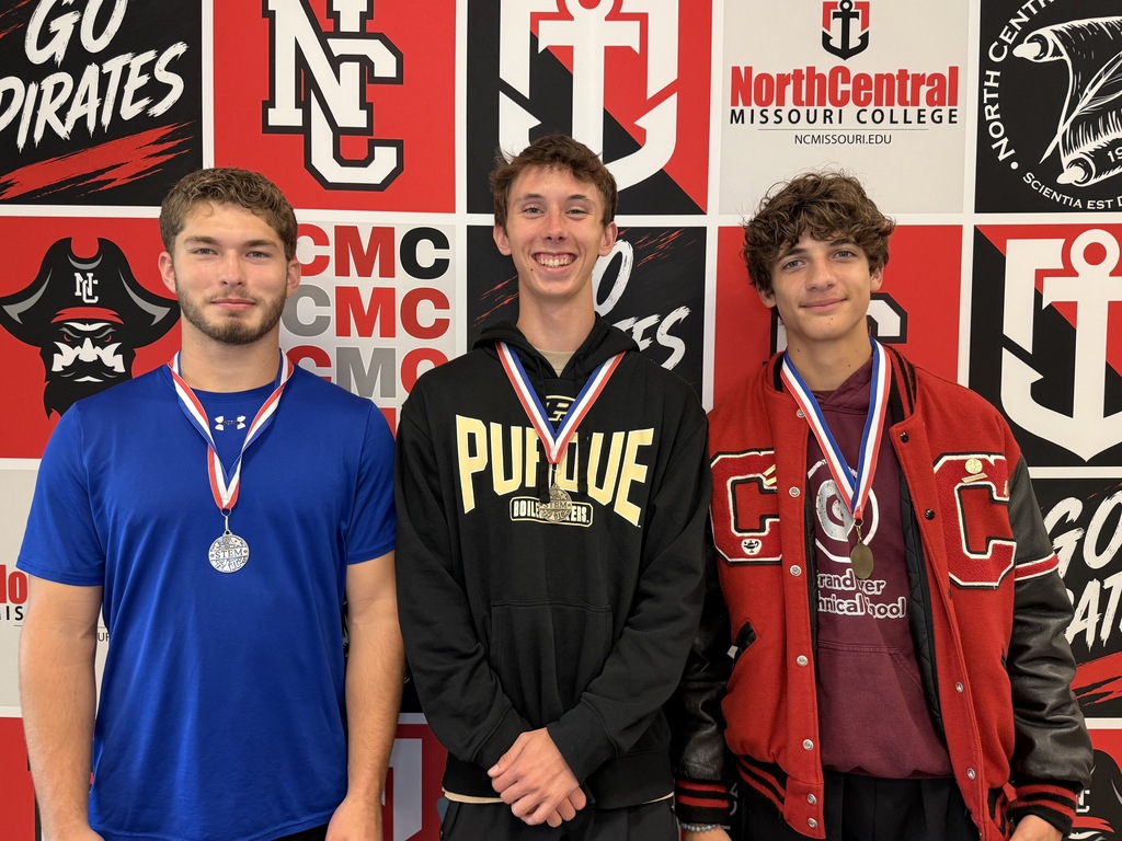 Lake Englert, Ben Cady and Landen Longo won first, second and third place, respectively in the Individual Math test competition.