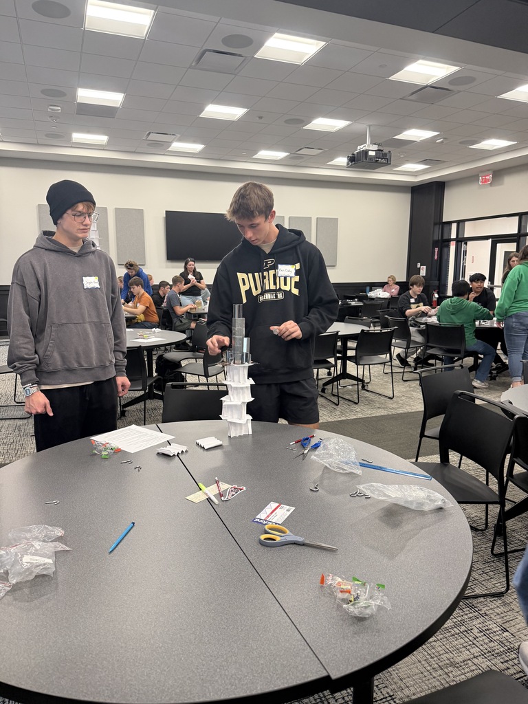 Ben Cady and another student in the Engineering Competition.