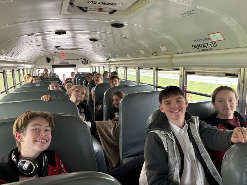CHS and CMS Band Students on the way back home from District Auditons Saturday, November 1st.