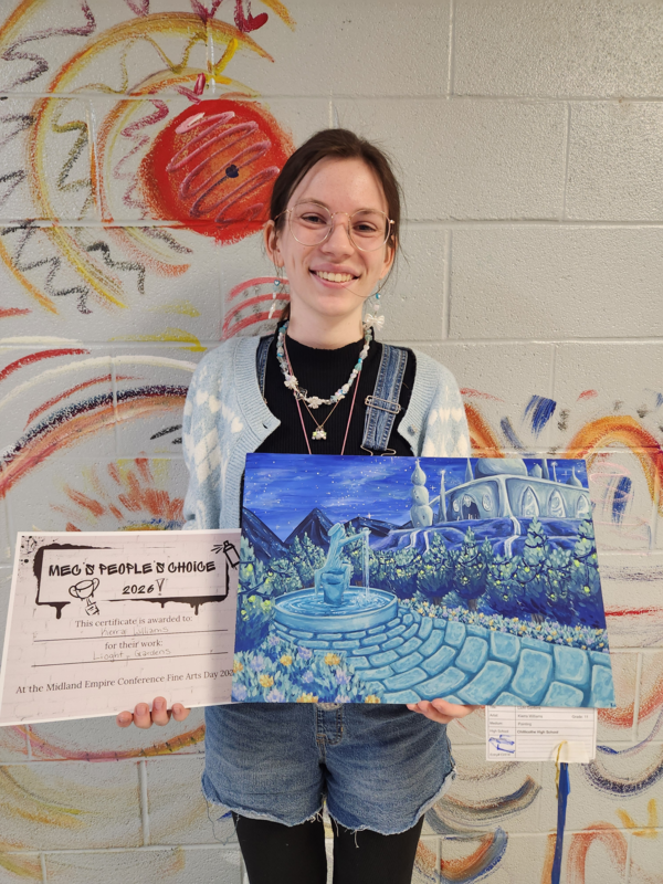 Kierra Williams - People's Choice Award at the MEC Fine Arts Festival over the weekend.