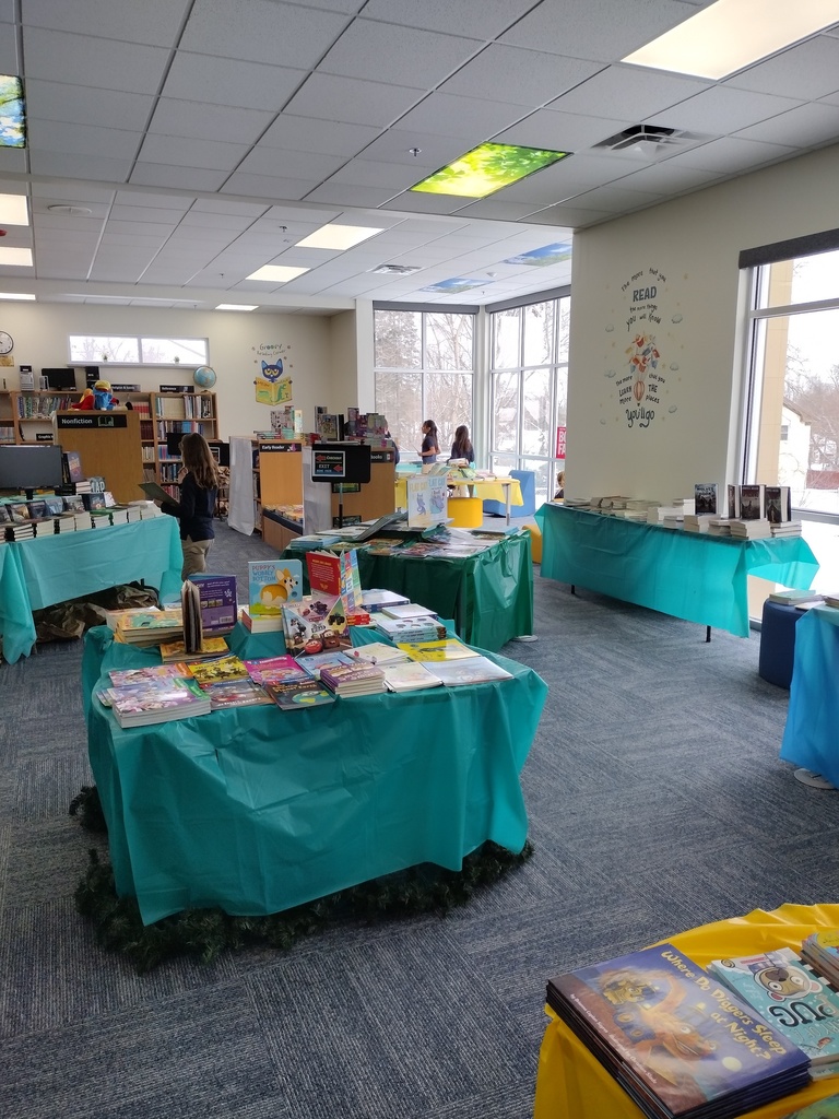 Students are excited to preview the Book Fair.