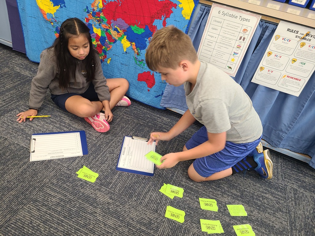 students working