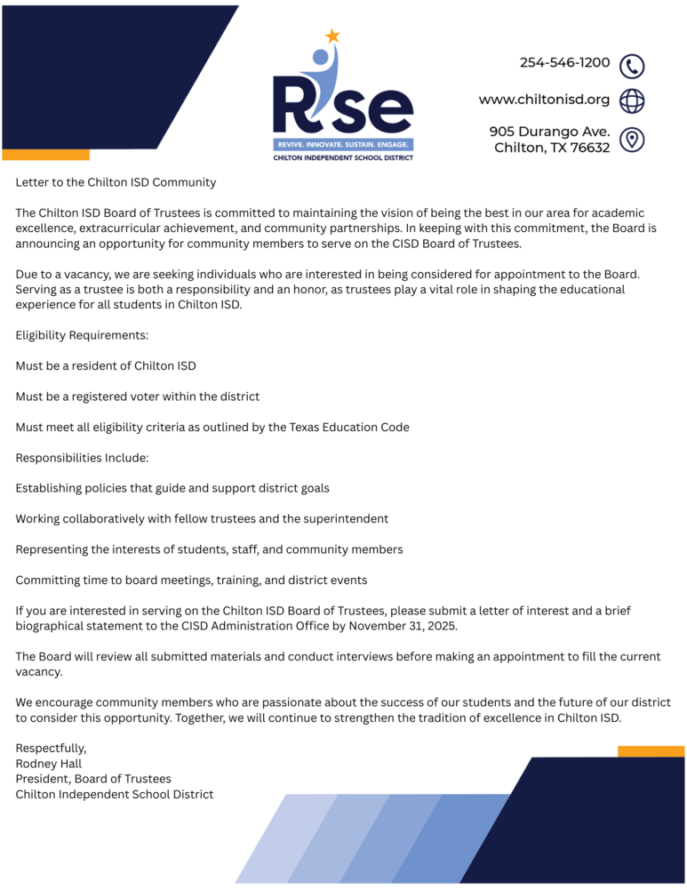 Board of Trustees Application