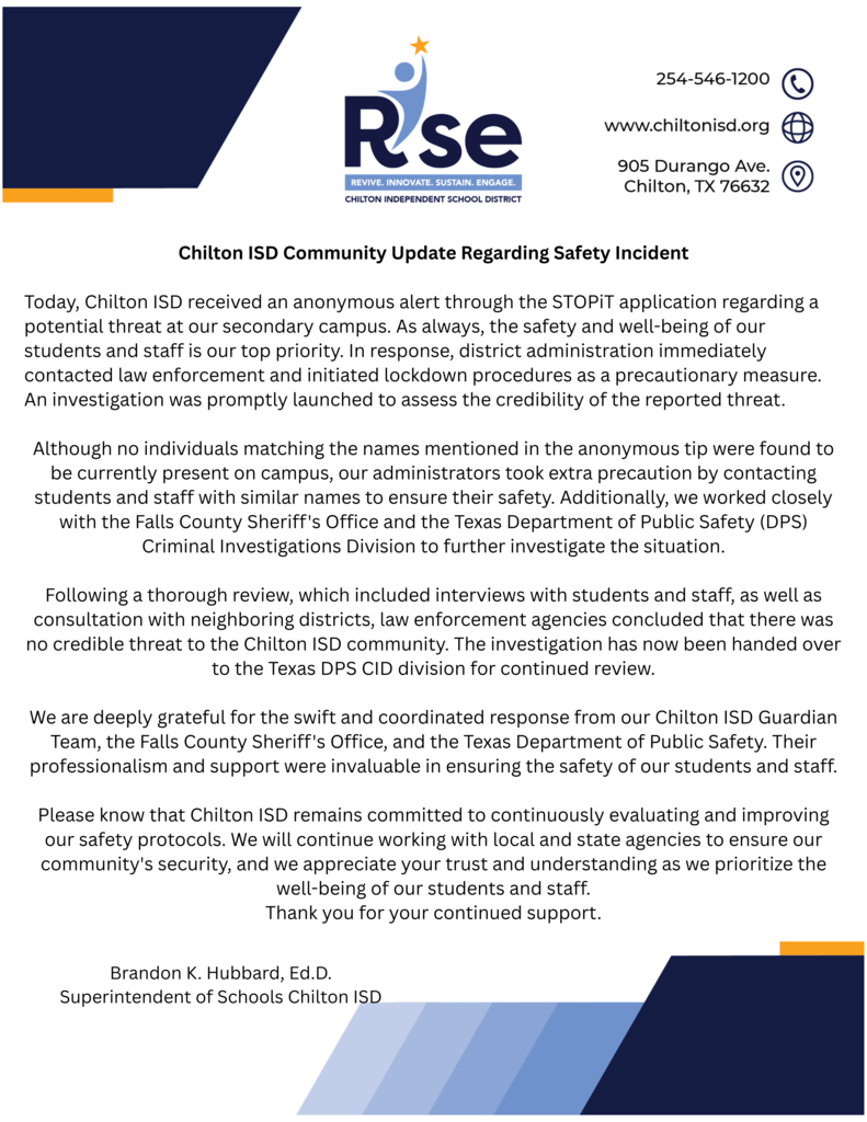 Incident Update