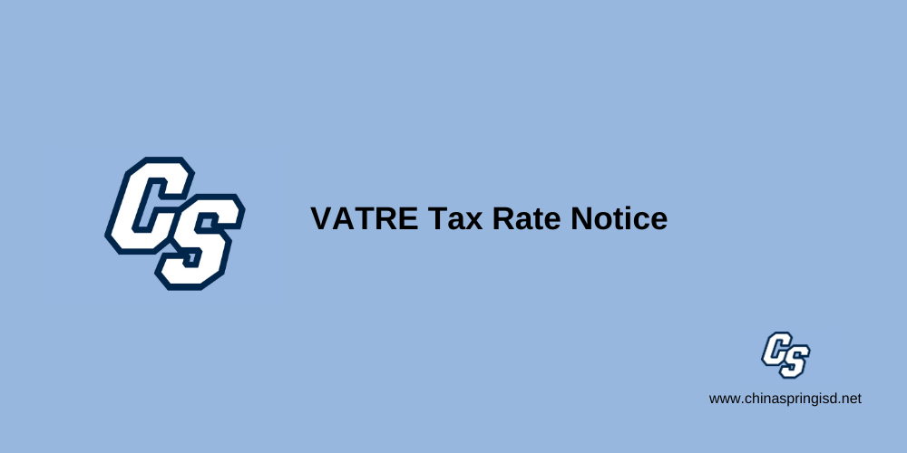VATRE Tax Rate Notice