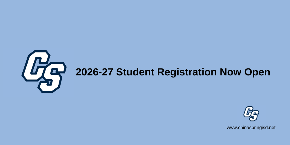 2026-27 Student Registration Now Open