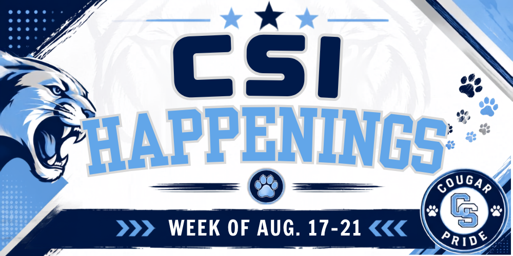 CSI: Week 3 Happenings
