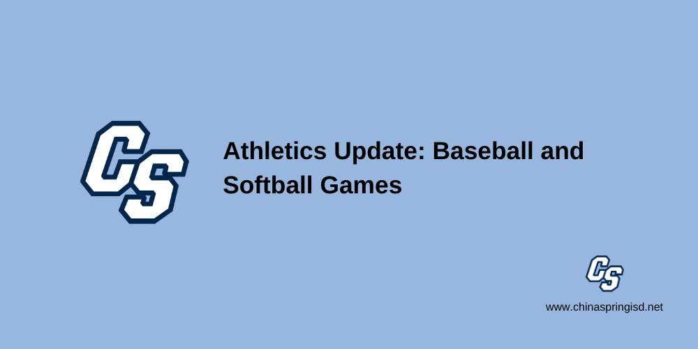 Athletics Update: Baseball and Softball Games