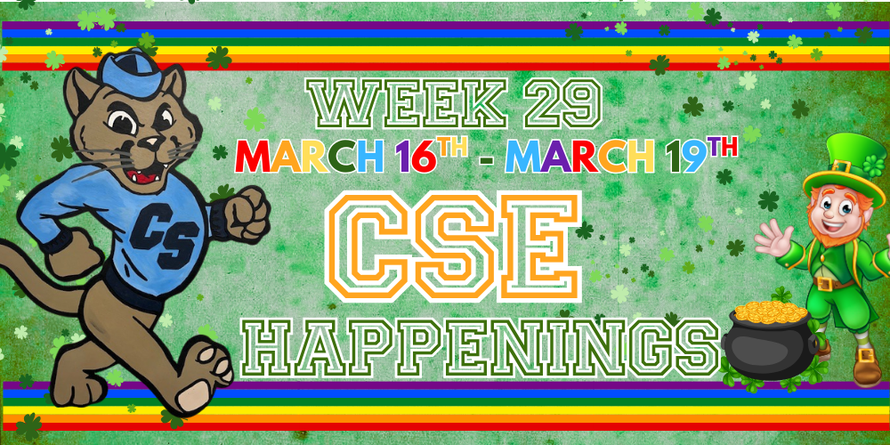 CSE: WEEK 29 HAPPENINGS