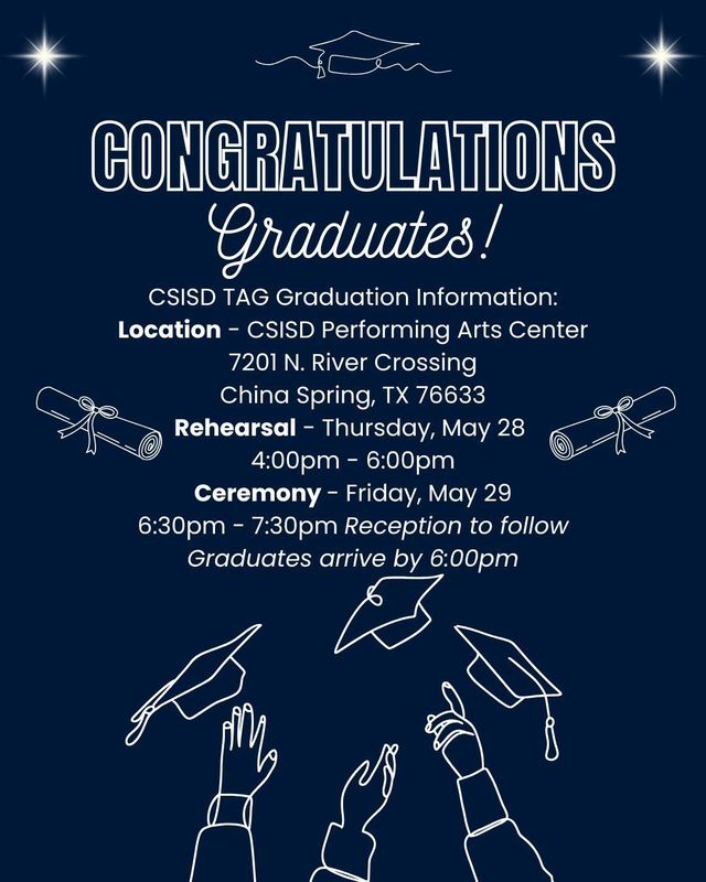 TAG Graduation Information