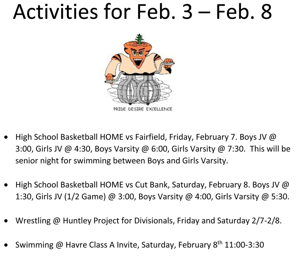 activity schedule