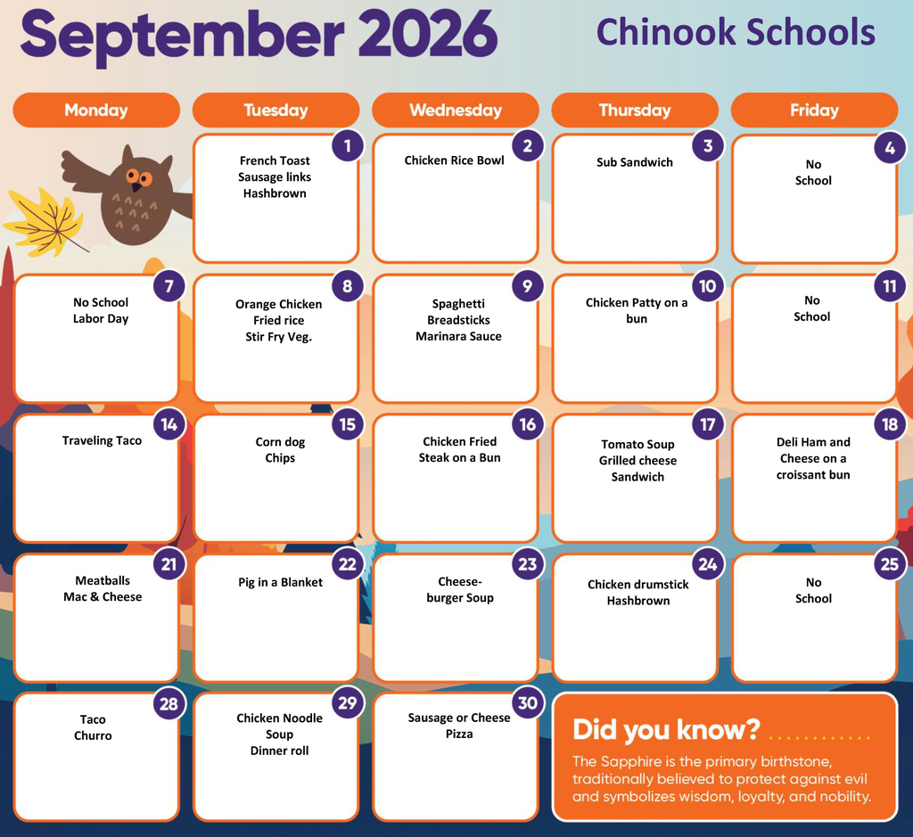 sept menu
