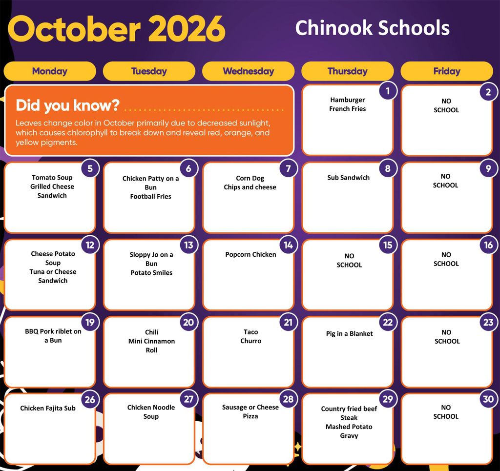 oct menu