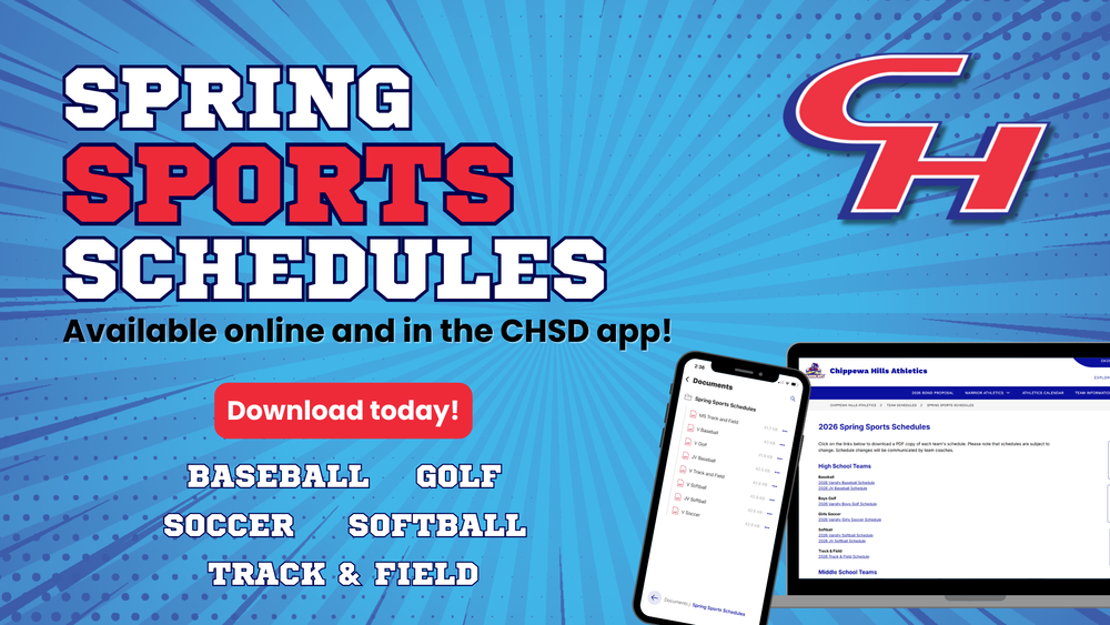 Spring Sports Schedules