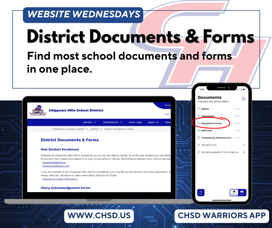 Website Wednesdays: District Documents & Forms