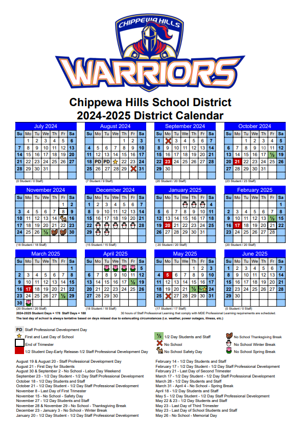 2024-25 District Calendar