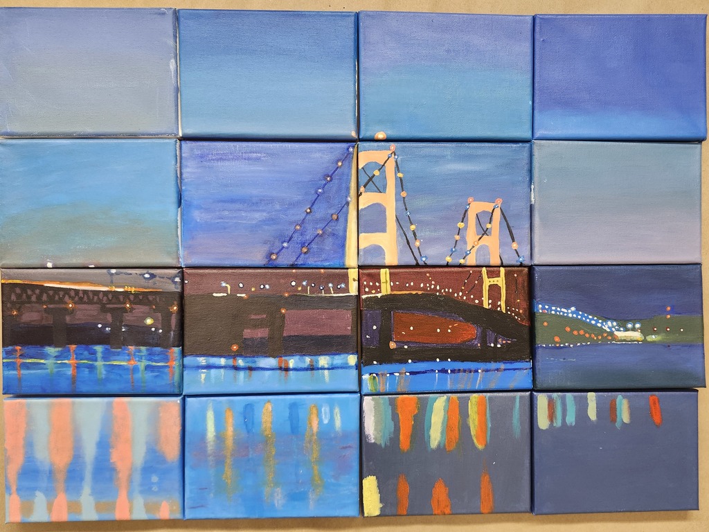 Collaborative Artwork - Mackinac Bridge