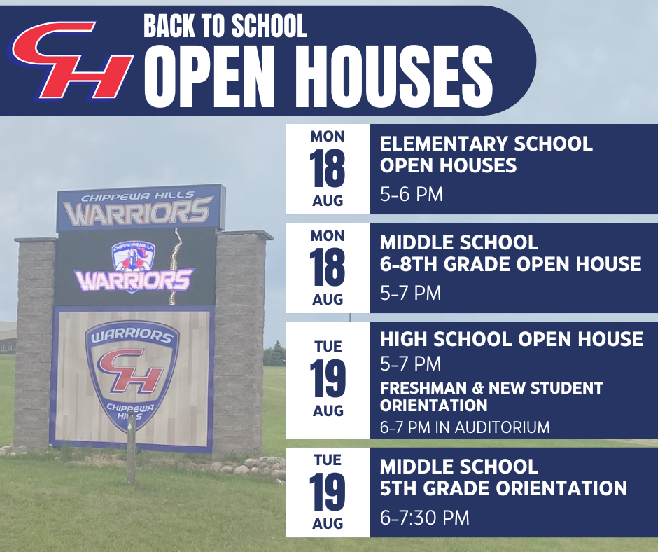 Back to School Open Houses