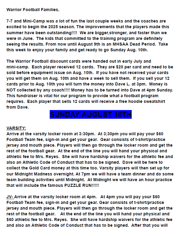 Football letter pg 1