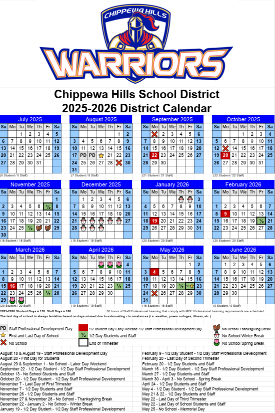 2025-26 District Calendar