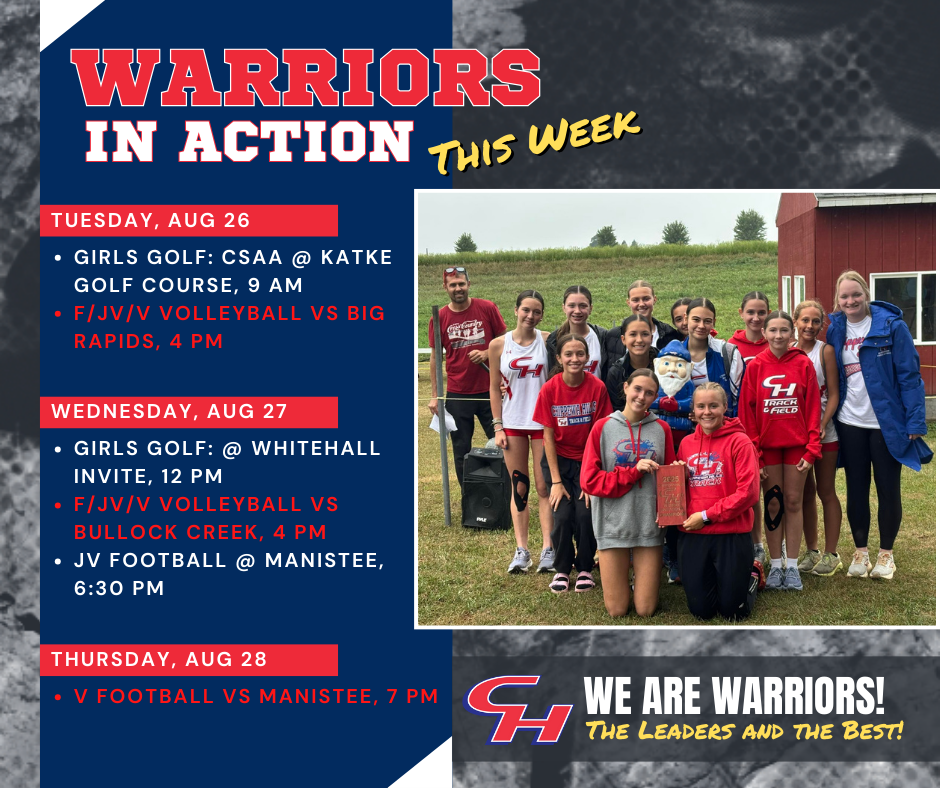 Warriors in Action Week of 8/25/25