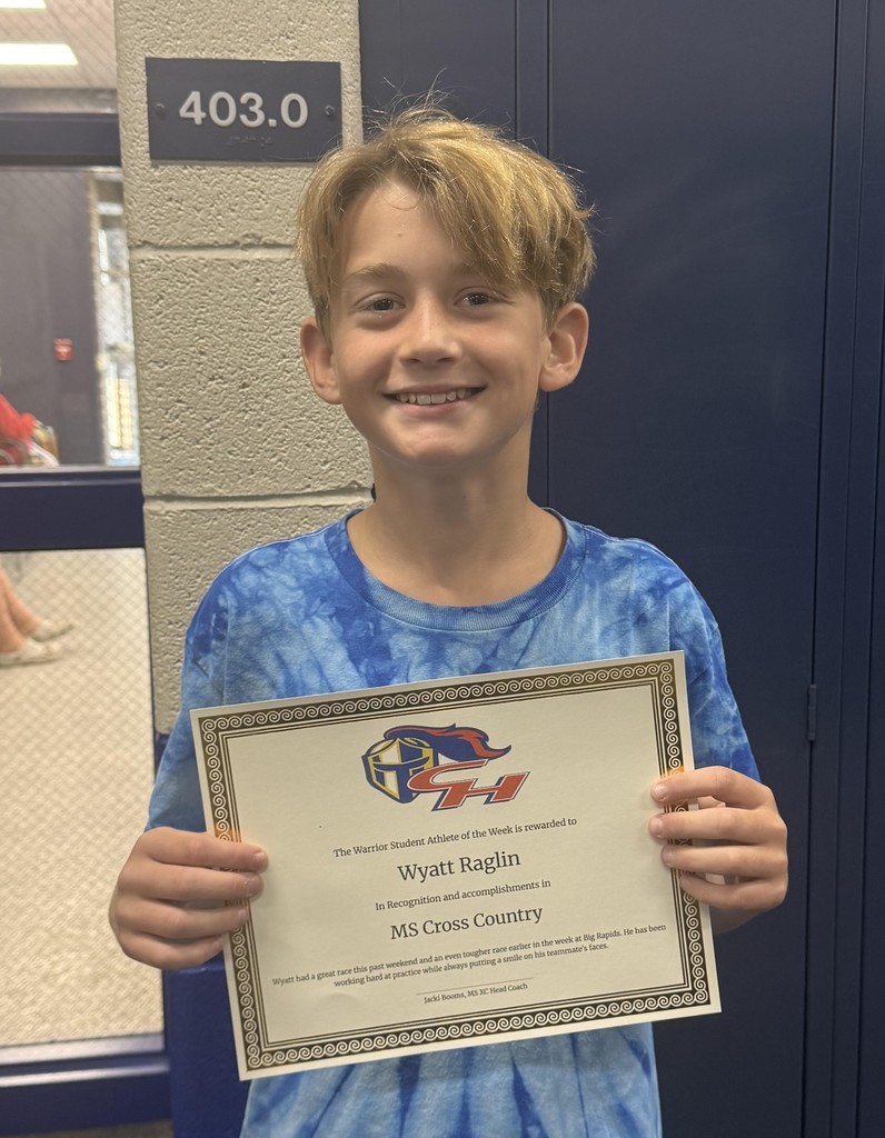 Middle School Athlete of the Week: Wyatt Raglin