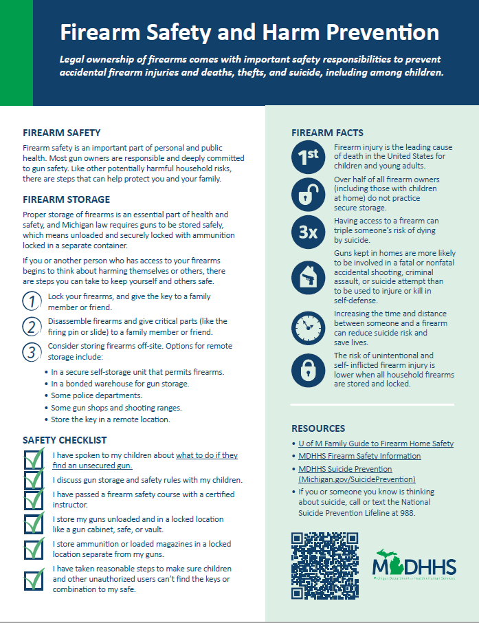 Firearm Safety and Harm Prevention
