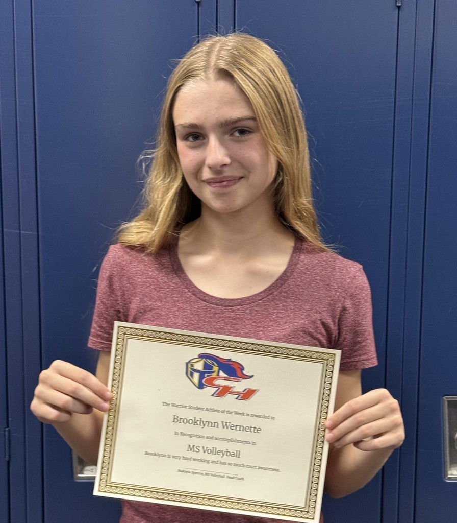 Middle School Athlete of the Week Brooklyn Wernette