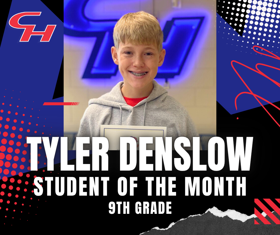 Student of the Month: Tyler Denslow