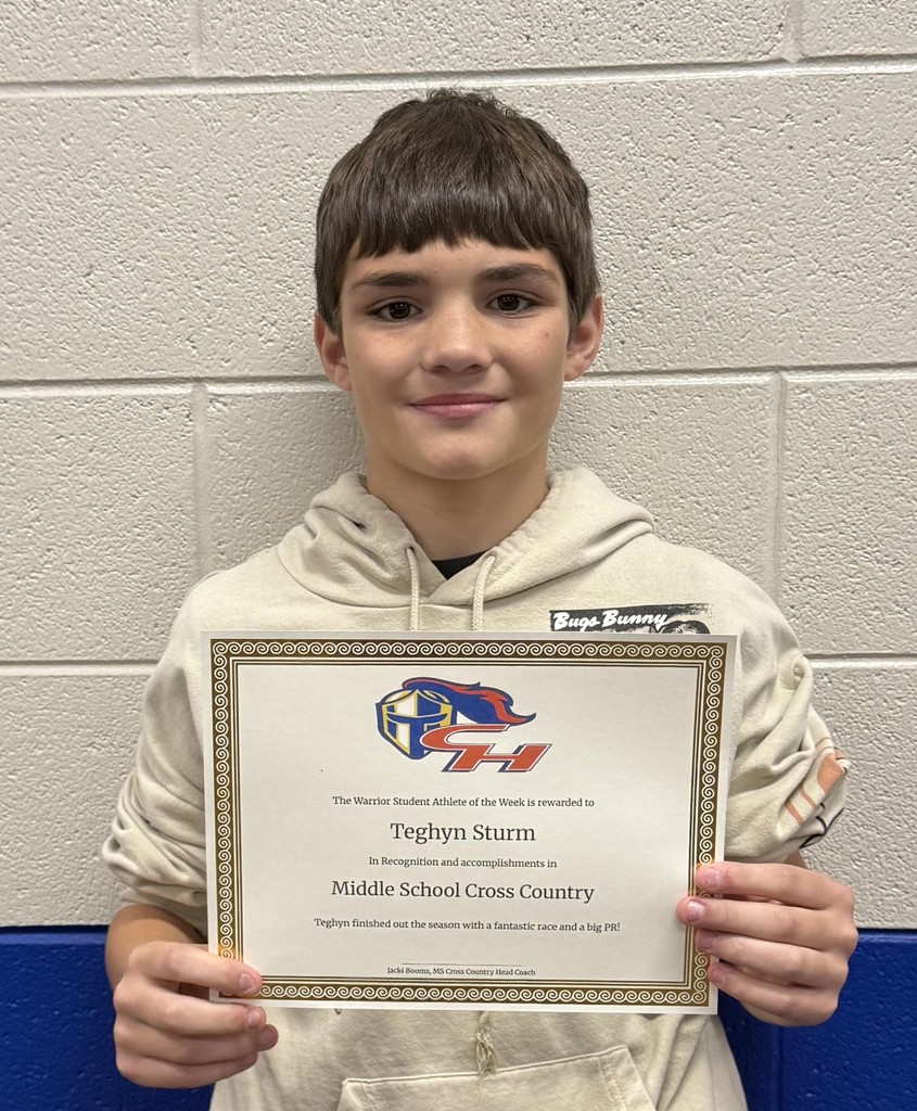 Middle School Athlete of the Week: Teghyn Sturm