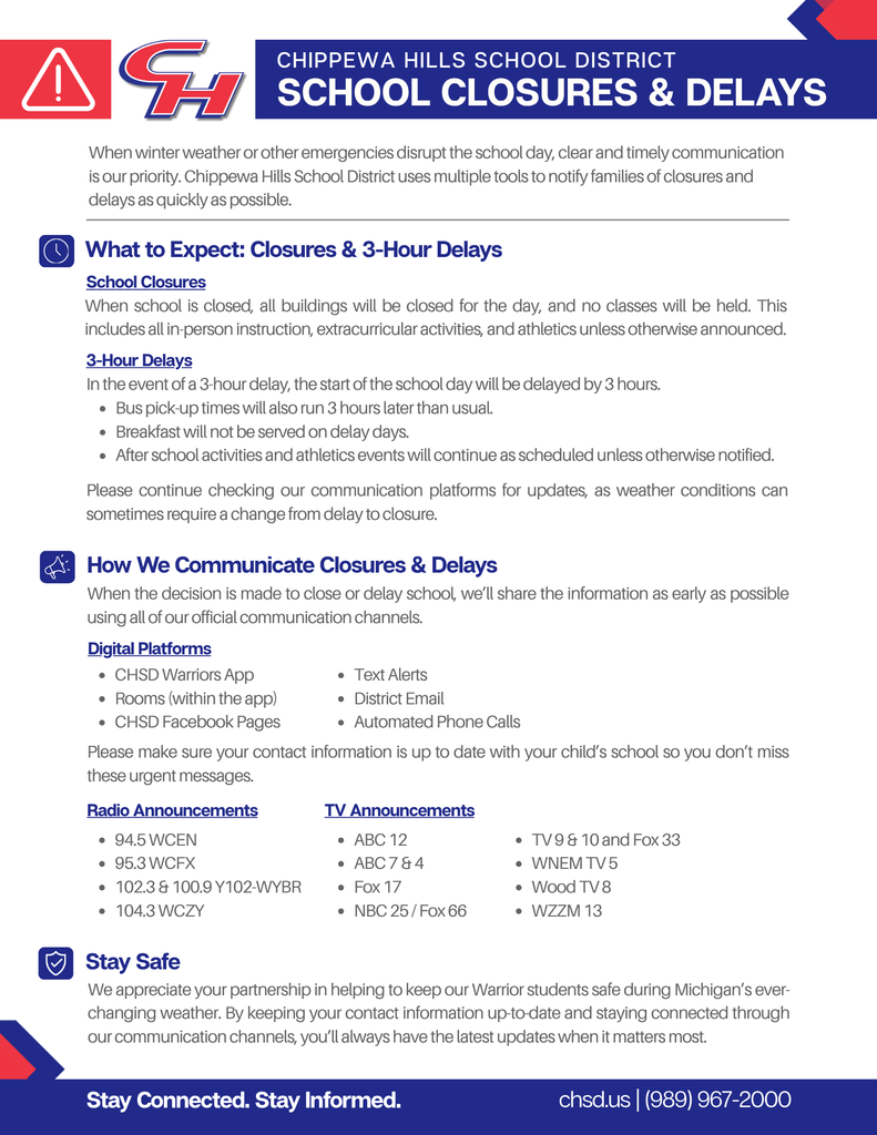 School Closures & Delays