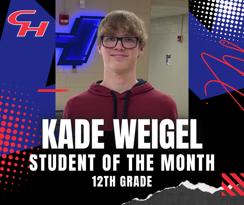 Student of the Month: Kade Weigel