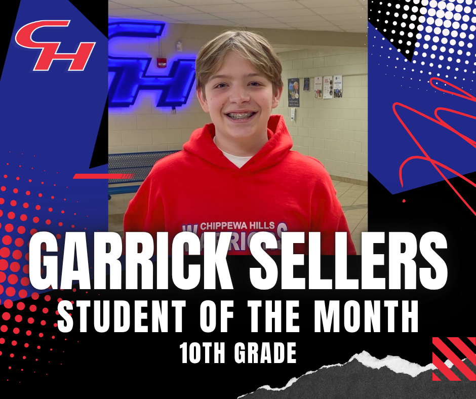 Student of the Month: Garrick Sellers