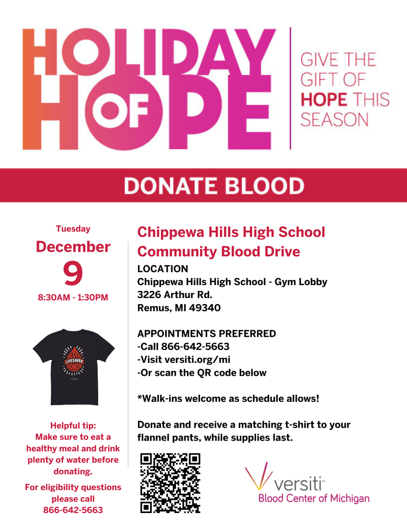 Blood Drive December 9