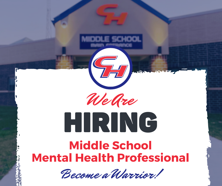 Hiring Middle School Mental Health Professional