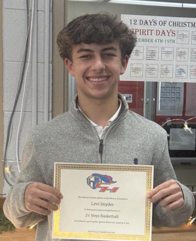 Athlete of the Week: Levi Snyder