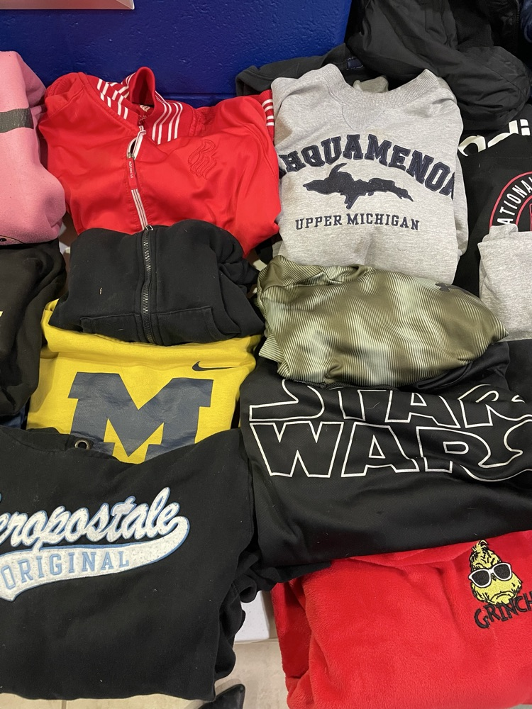 Sweatshirts and zip ups