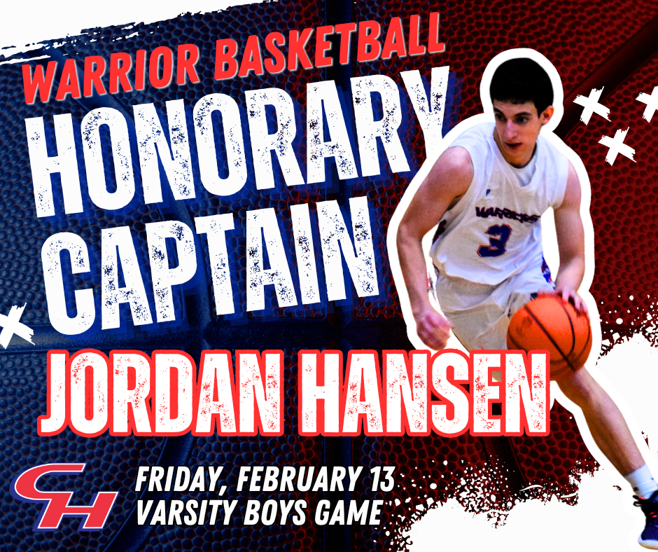 Honorary Captain: Jordan Hansen