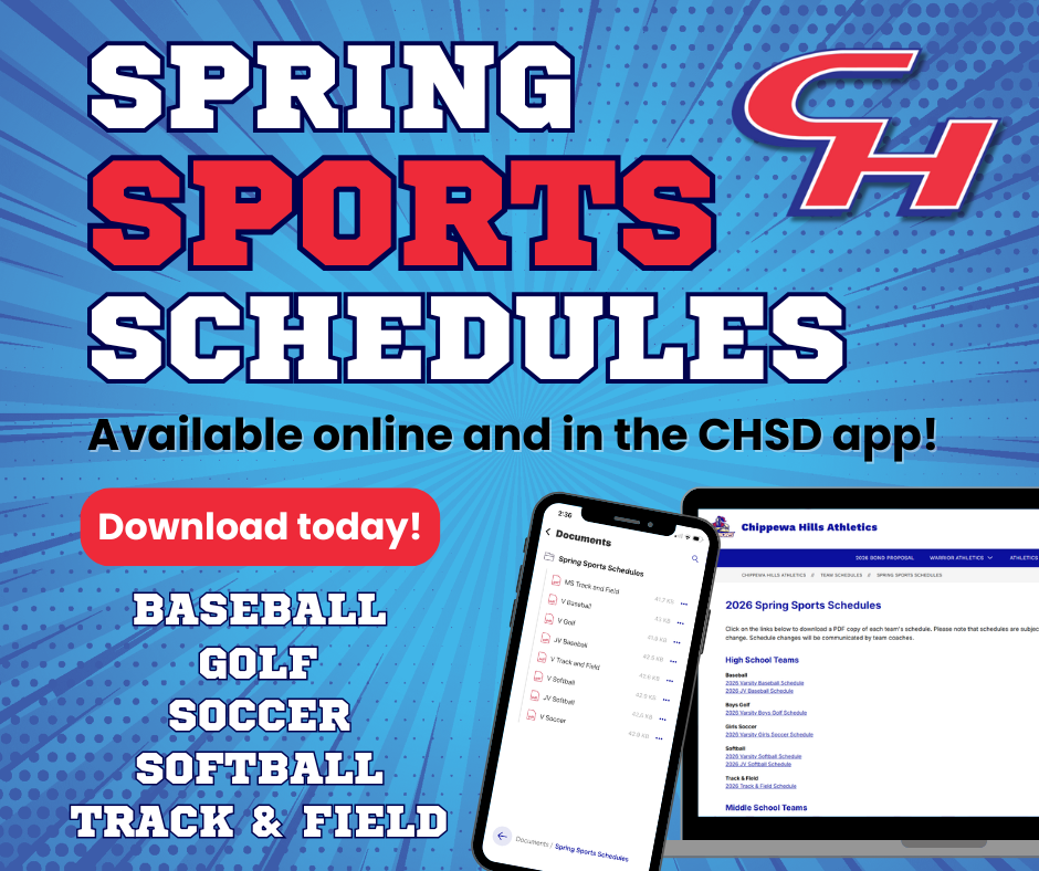 Spring Sports Schedules