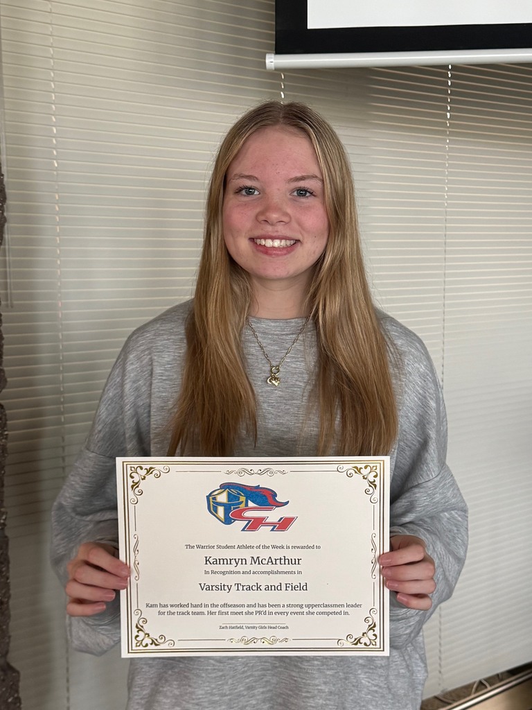 Athlete of the Week Kamryn McArthur