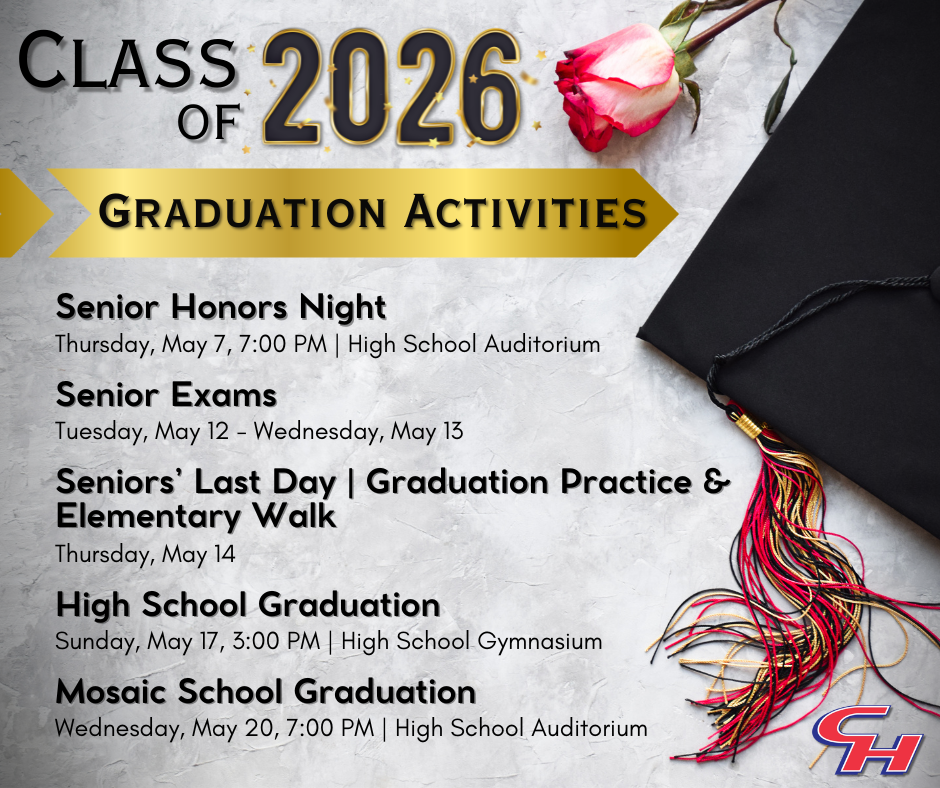 Class of 2026 Graduation Activities