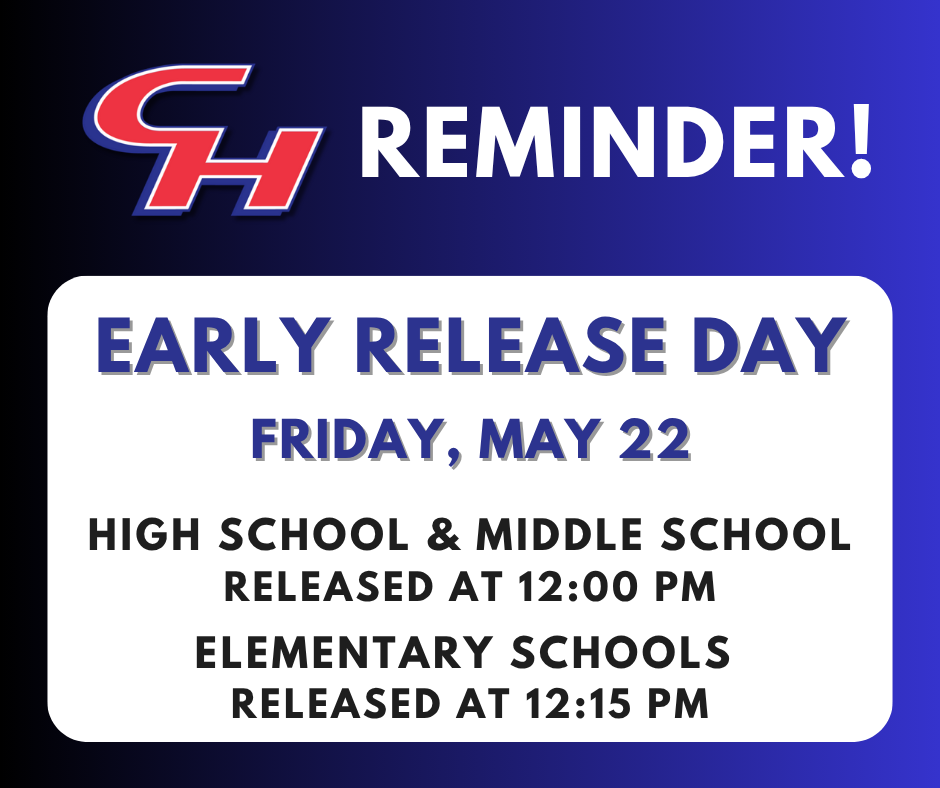 Early Release Day reminder