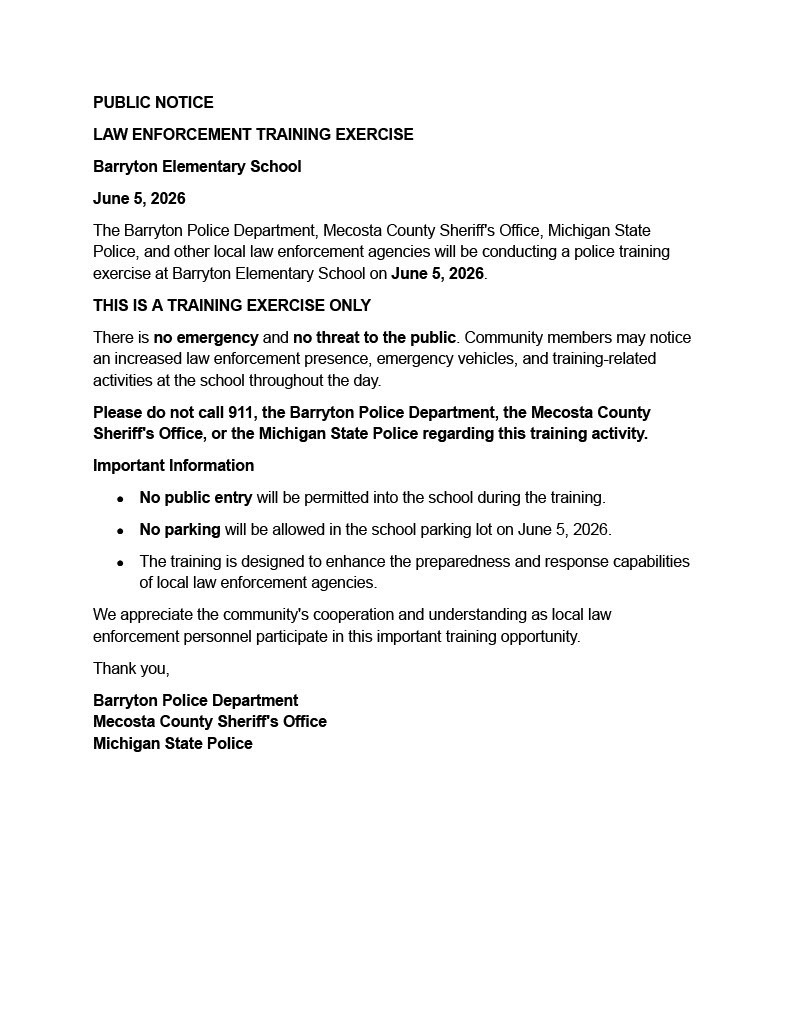 Public Notice