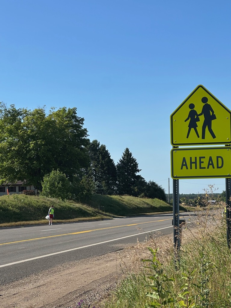 FFA students Adopt-a-highway cleanup